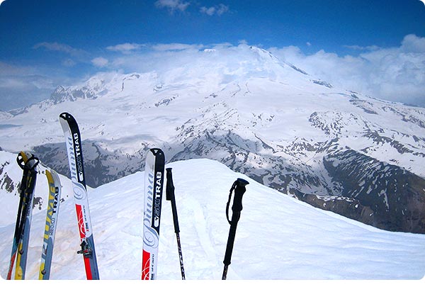 Elbrouz versant Nord  ski